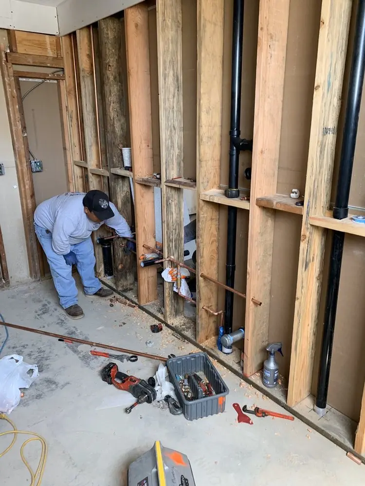 Commercial rough-in plumbing for Water Heater Replacement in Hernando
